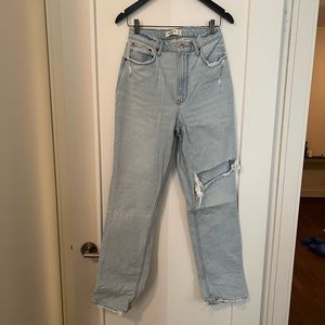 Abercrombie Curve Love Ultra High Rise 90s Straight Jean